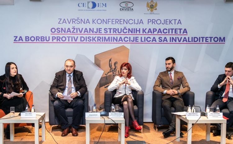 Održana završna konferencija u okviru projekta: “Osnaživanje stručnih kapaciteta za borbu protiv diskriminacije lica sa invaliditetom”