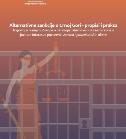  Objavljena publikacija- Alternativne sankcije u Crnoj Gori- propisi i praksa