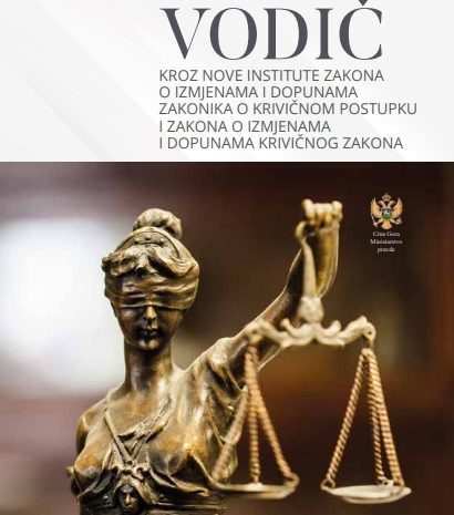  CEDEM objavio publikaciju “Vodič kroz nove institute Zakona o izmjenama i dopunama Zakonika o krivičnom postupku i Zakona o izmjenama i dopunama Krivičnog zakona”