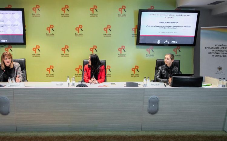  Final conference within the project: “Support to the Effective Management of the Criminal Sanctions Mechanism in Montenegro” successfully organized