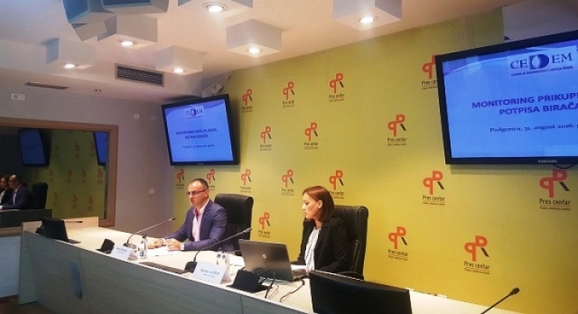 CEDEM uputio zahtjev DIK-u da saopšti metodologiju kontrole prikupljanja potpisa birača