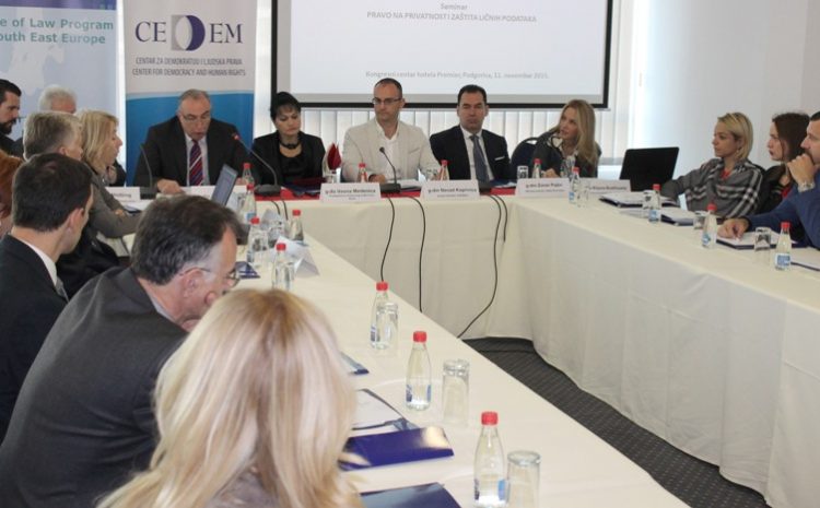 Organizovan seminar: Pravo na privatnost i zaštitu ličnih podataka